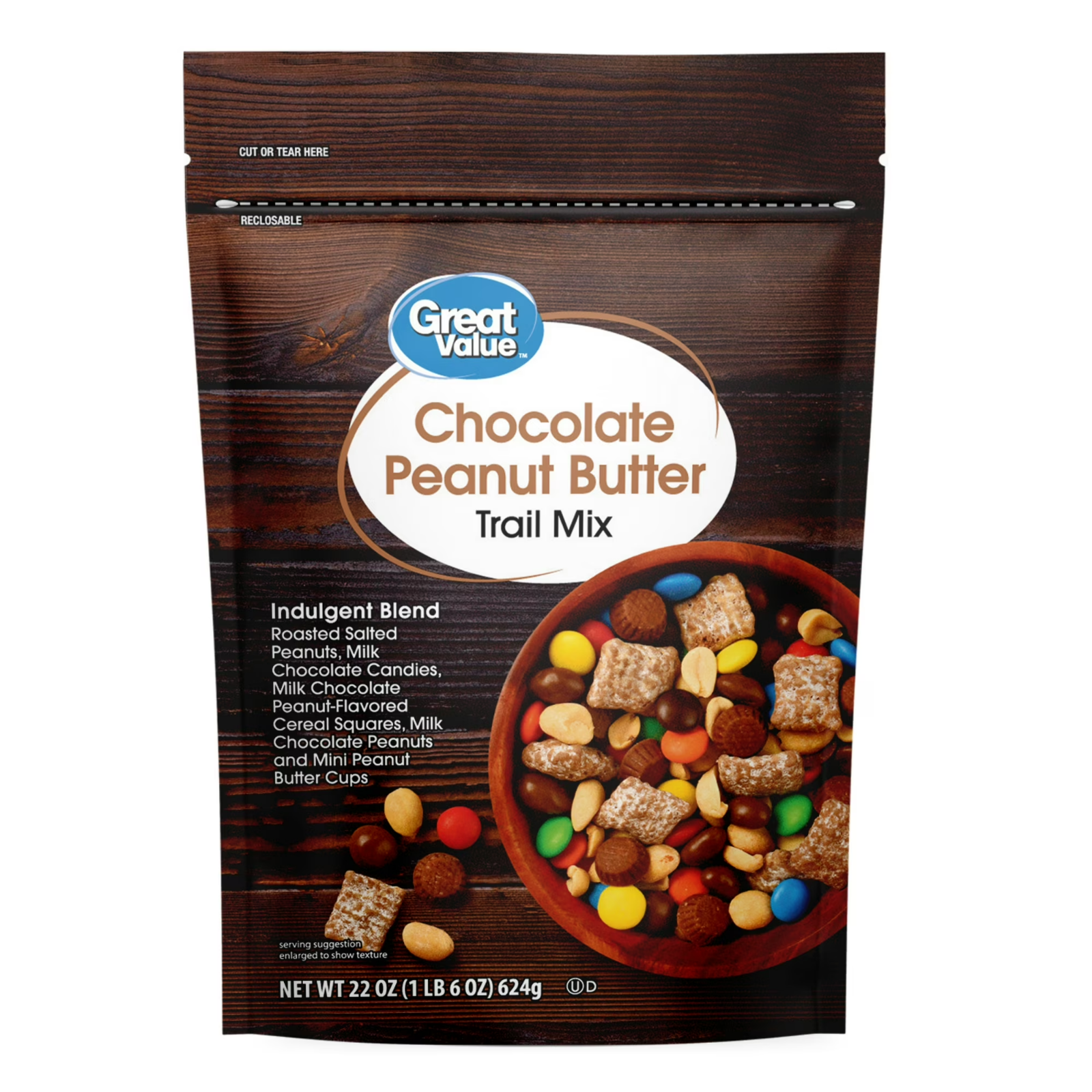Great Value Chocolate Peanut Butter Trail Mix 22oz – Sweet & Crunchy