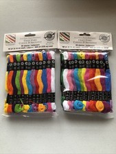 Loops  Threads Craft Cord Lot Of 2, Rainbow  Pastels - 72 Skeins, NEW