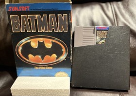 Batman: El Videojuego nintendo nes SIN MANUAL en caja alquiler anterior