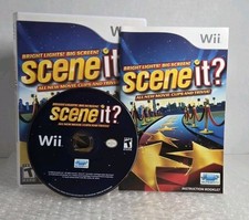 Scene It Bright Lights Big Screen Nintendo Wii Wii U 2009 Complete CIB Tested 