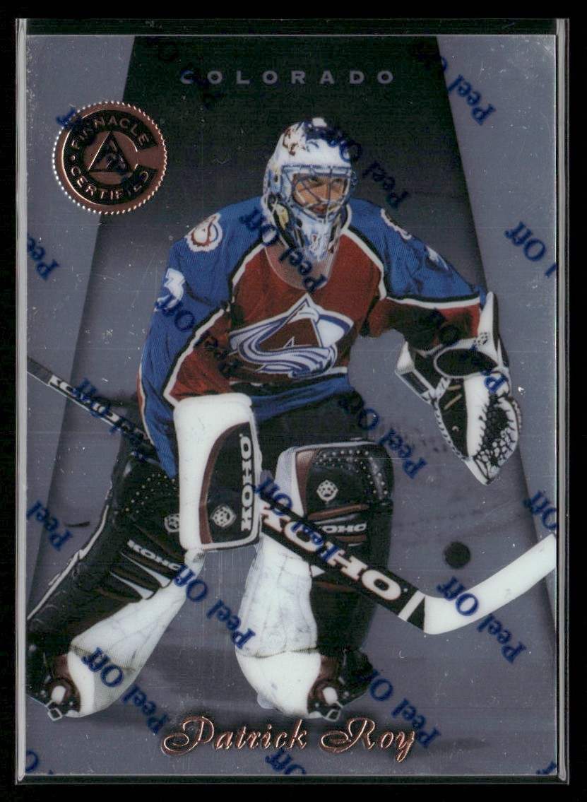 1997-98 PINNACLE CERTIFIED /W PEEL PATRICK ROY COLORADO AVALANCHE #2