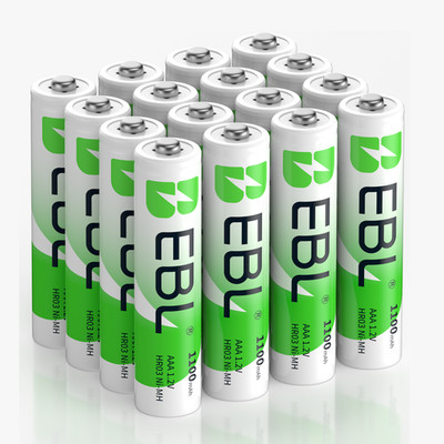 EBL 1.2V  AAA Batteries Rechargeable 1100mah NIMH  Lot of