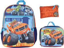 Blaze and the Monster Machines Backpack Set Lunch Box Pencil Case Key Chain Meta