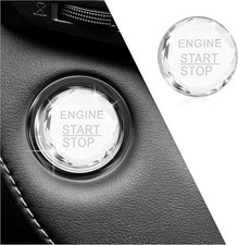 Push Start Button Cover, Crystal Rhinestone Engine Start Button Cover for Car De