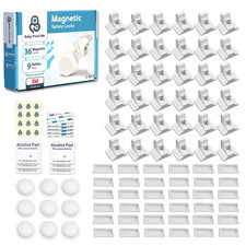 Magnetic Safety Lock Kit 36 Locks 9 Keys