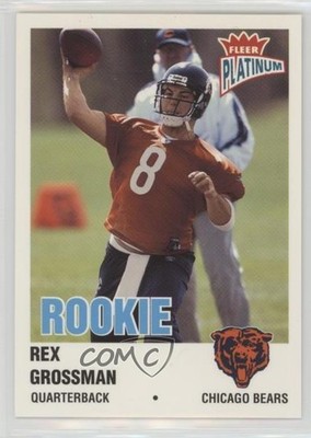 2003 Fleer Platinum Rookie Finish 14/100 Rex Grossman #258 Rookie RC e0v