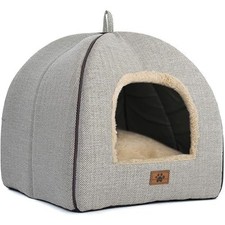 Cat Bed for Indoor Cats - Cat Cave Beds Cat House Cat Tent with Removable