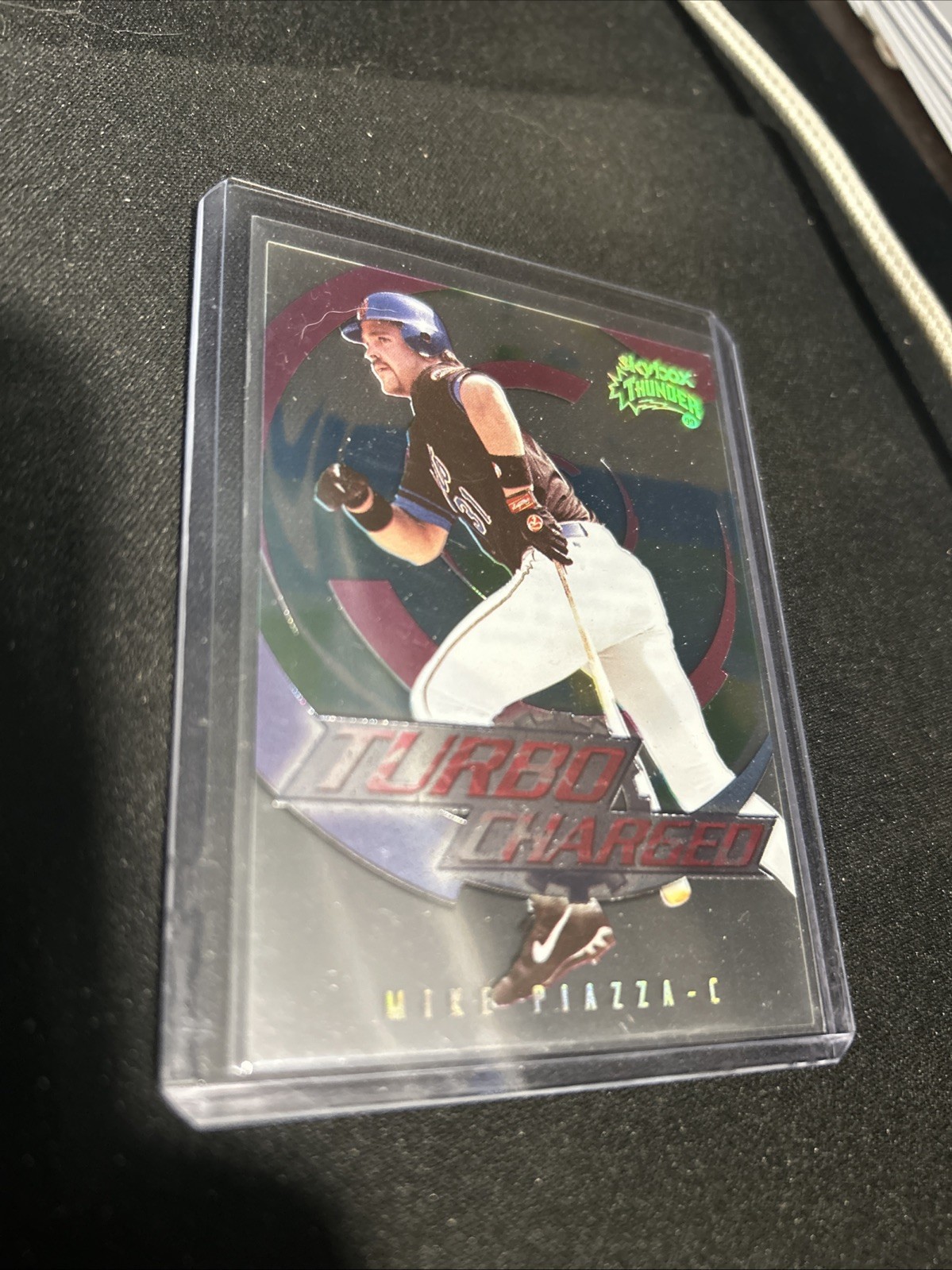 1999 Skybox Thunder Turbo Charged #6 Mike Piazza SP Mets