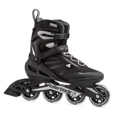 Rollerblade Zetrablade Men's Adult Fitness Inline Skate, Black and Silver 8