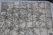 Antica mappa ferroviaria Europa centrale 1867
