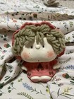 1980's Vintage Doll Girl with Yarn Hair Clay/Ceramic Piggy Bank Japan - unique — photo 2