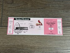 2003 Pujols Career HR #106 Unused Ticket Stub Cardinals Angels Dodgers HOF