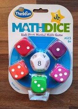 Math Dice Jr. Thinkfun Kids First Mental Math Game Ages