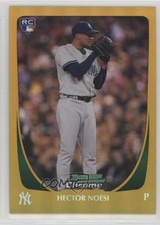 2011 Bowman Chrome Gold Refractor 28/50 Hector Noesi #214 1tr
