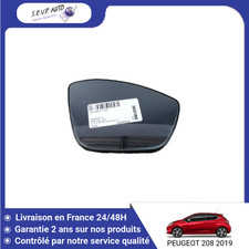 Glace de rétroviseur Peugeot 208