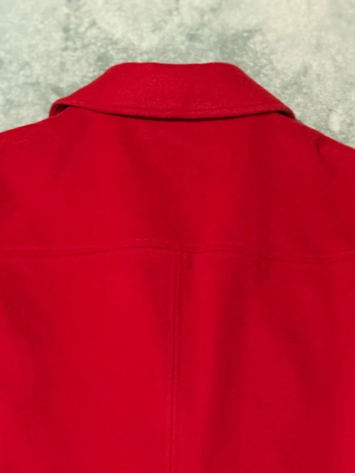 Chaquetón para mujer J. Jill mezcla de lana roja talla pequeña (usado en buen estado) Foto 4 de 4