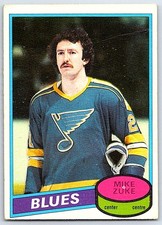 1980-81 O-Pee-Chee Mike Zuke Rookie St. Louis Blues #209
