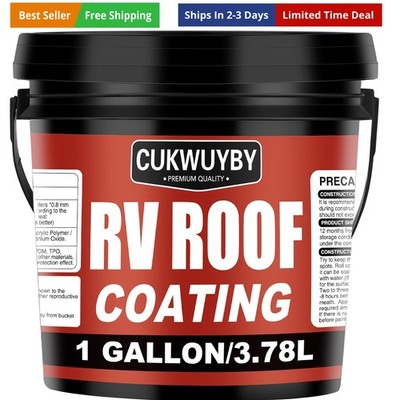 RV Roof Coating, Easy to Apply Solar Reflective Sealant, Quick Drying RV Roof...