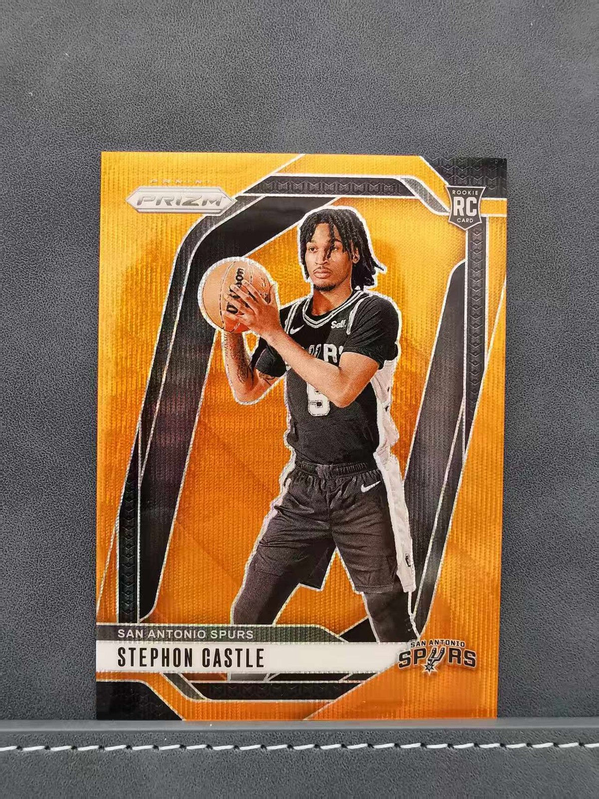 Stephon Castle 2024-25 Panini Prizm Orange Wave /60 #234 Rookie RC Case Hit