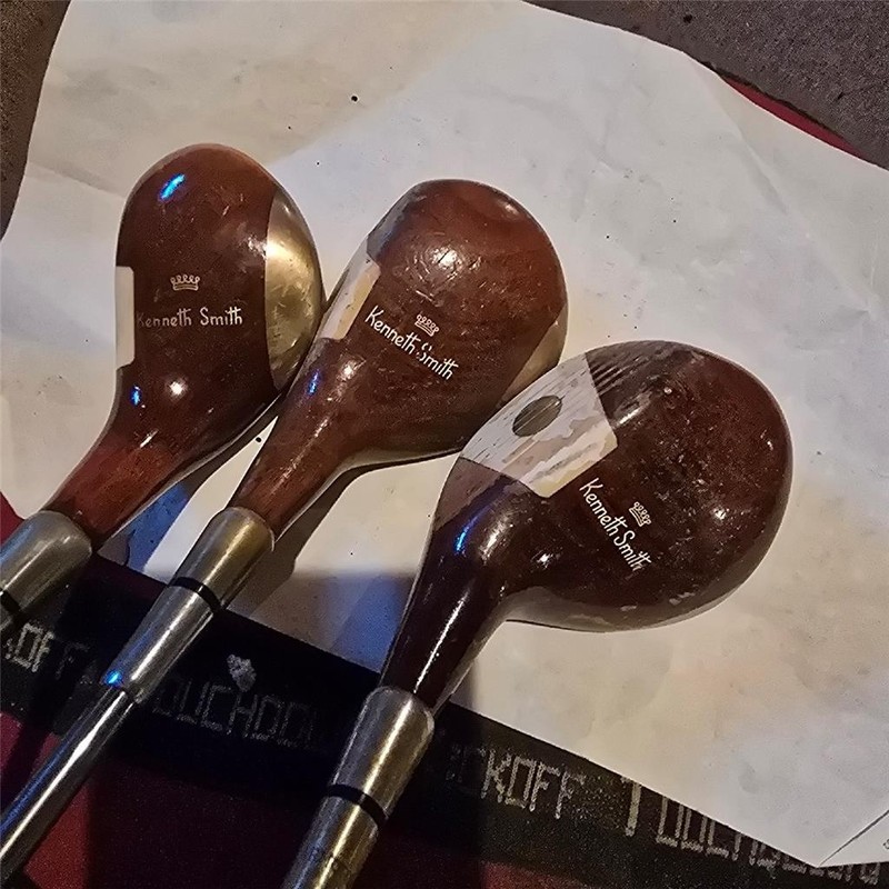 Kenneth Smith golf clubs Driver 3 , 5 Irons 5-9,19, 99 Royal Signet Model 1970's