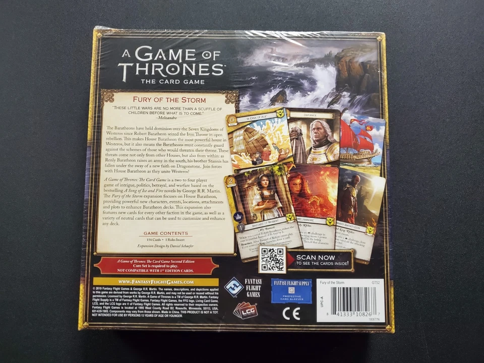 A Game of Thrones The Card Game Fury of the Storm Expansion LCG Rare OOP - Image 2 of 2