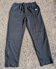 VTG Adidas 2001 Black Zippered Bottoms 26" Sweatpants Men's M