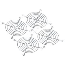 92mm Fan Finger Grill, 4 Pack Metal Grill Protector Guard, Silver