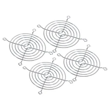 92mm Fan Finger Grill, 4 Pack Metal Grill Protector Guard, Silver