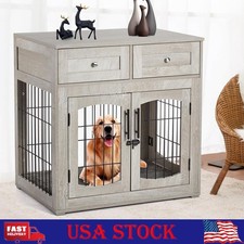 31"/39" Dog Furniture, Indoor Dog Kennel, Dog House, Dog Cage, Side End Table