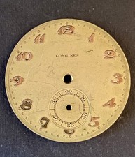 Vintage Longines Pocket Watch Metal Dial 43mm. For Parts, Repair