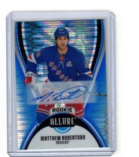 2025-26 UD Allure - Rookies Matthew Robertson #113 (RC) Blue Line Auto /35