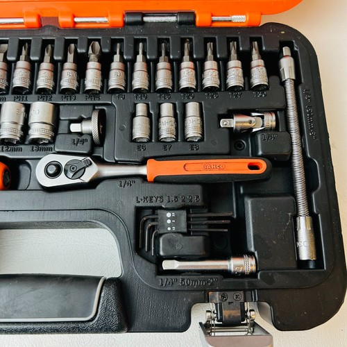 Bahco S460 46 Piece 1/4" Square Drive Metric Chrome Socket Set #67157 - Picture 5 of 5
