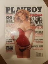PLAYBOY MAGAZINE ☆Rachel Hunter☆ April 2004☆Sex & Music ISSUE☆