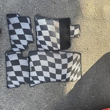 Mini jCW John Cooper Works Checkered Mats R56 R53 Old Logo