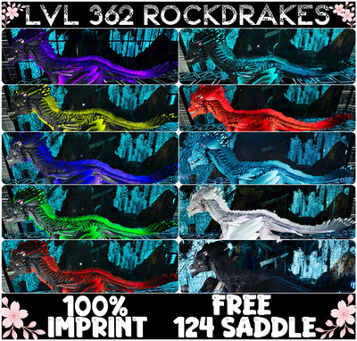 Lvl 362 Rock Drakes TOP STATS Ark  Survival Ascended ASA PVE (Rockdrake)