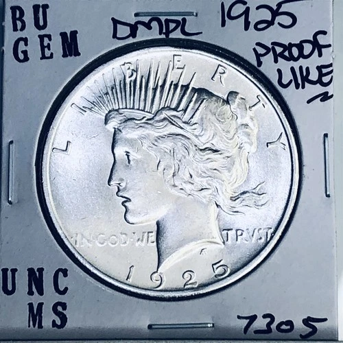 1925 P BU GEM PEACE SILVER DOLLAR UNC MS+++ U.S. MINT RARE COIN 7305