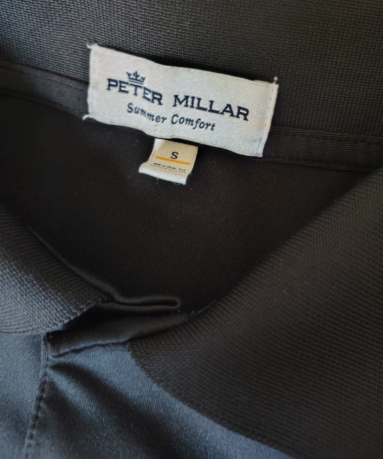 Peter Millar Solid Black Small Men  Summer Comfor… - image 6
