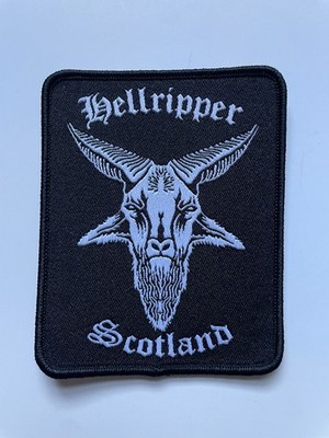 Hellripper Scotland Original Official Woven Patch Black Speed Metal RARE
