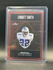 Emmitt Smith Leaf Football Nation Grid Iron Icons Pre-Production Proof Cowboys