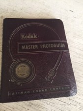 KODAK MASTER PHOTOGRUIDE IN SPIRAL LEATHER CASE-1st 1952 PRINTING