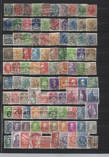Denmark 200 different stamped stamps until 1961