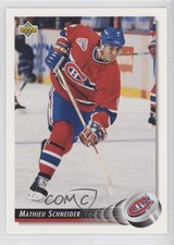 1992-93 Upper Deck Mathieu Schneider #545 0b3