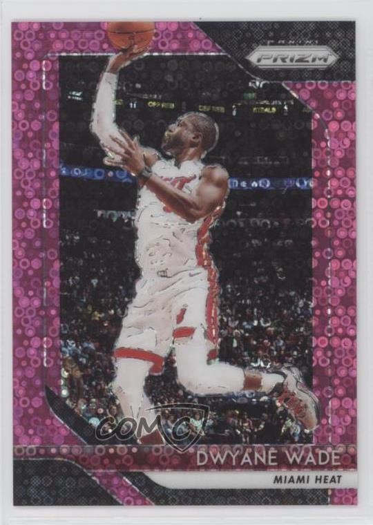 2018-19 Panini Prizm Fast Break Pink Prizm 24/50 Dwyane Wade #206 HOF 17a5
