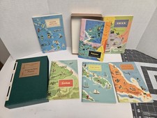 Vintage AGS Around The World Program Book Lot Iran Pakistan Malaya Maps