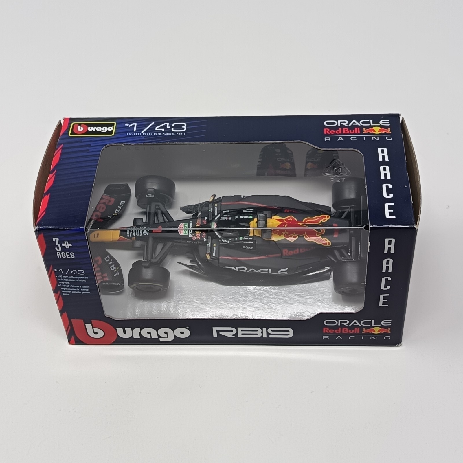 Bburago 1/43 Scale Oracle Red Bull Racing RB19 Die-Cast Model Car