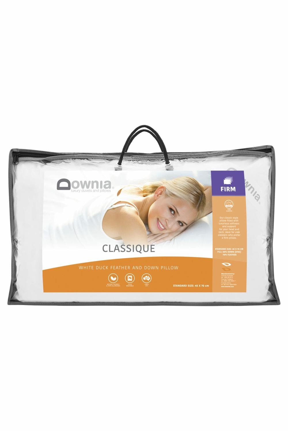 Downia Classique Pillow 30% WDD, 1250g (Firm) - Standard