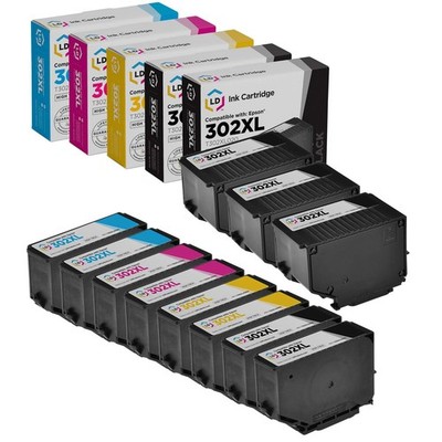 Replacement Epson 302 302XL HY Ink Bulk Set for Expression Premium XP-6000