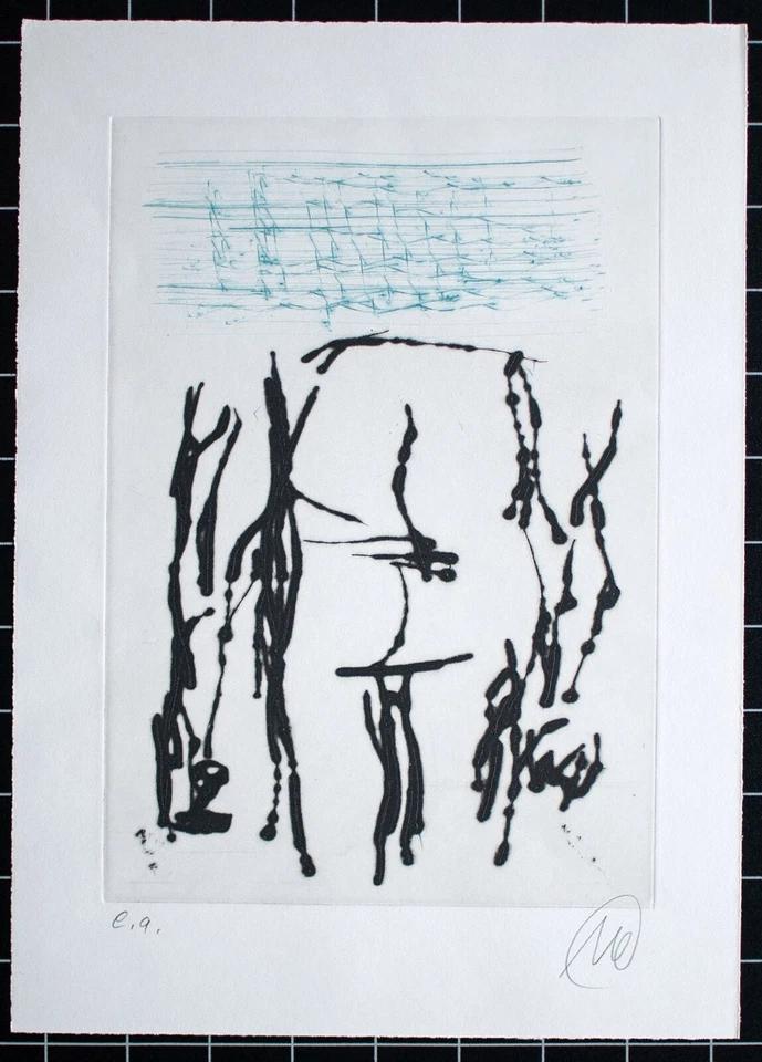 Markus Lüpertz Kunst Regeln geben Neoexpressionismus Farbradierung 2005 Ed A EA - Bild 3 von 4