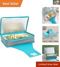 Versatile Insulated Casserole Carrier - 16x10x4 in with Reinforced Handle