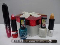 Rimmel London 6pc Makeup Beauty Bundle Box Gift Set - Heart Shape Gift Box